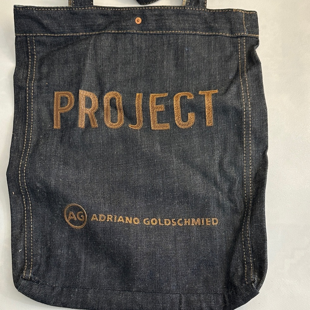 AG Adriano Goldschmied Dark Denim Tote